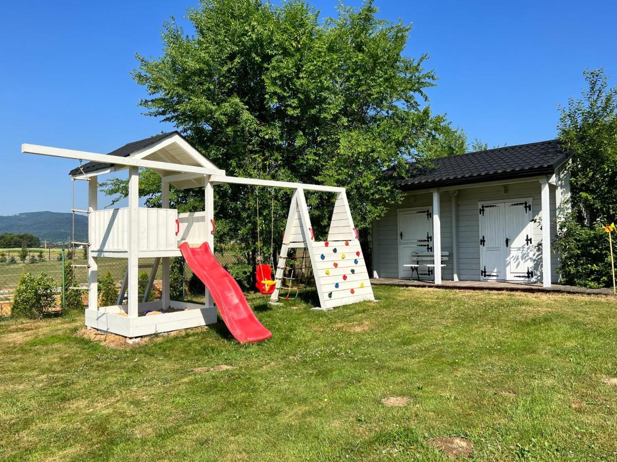 Babiogorska Perelka W Skandynawskim Stylu Z Sauna I Kominkiem Jordanow 외부 사진
